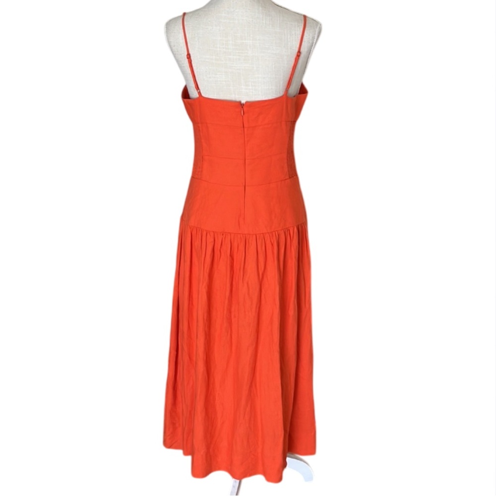 FARM Rio Orange Midi Sundress - Picture 4 of 13